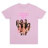 Women Unisex High Quality Cotton Tees Katseye Pink Up T Shirts 2026 New Song Fashion Clothing Pop O-neck Short Sleeve Casual Tops