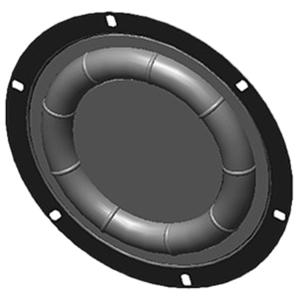 Сабвуферный динамик, диафрагма, излучатель НЧ-динамика, усиливающий басы, резиновый и железный аксессуар для динамика 6,5/8 дюймов