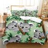 Cartoon Koala Duvet Cover King Queen Lovely Animal Bedding Set for Kids Teens Adults Wildlife Quilt Cover with Pillowcase 23PCS