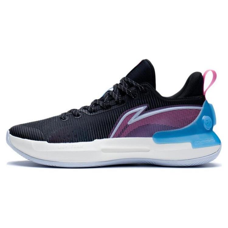 Li Ning YuShuai Ретро Текстиль, Синтетическая Кожа, ТПУ Устойчивый к истиранию Дышащий Низкие Баскетбольные Кроссовки Мужские ABPS031-1