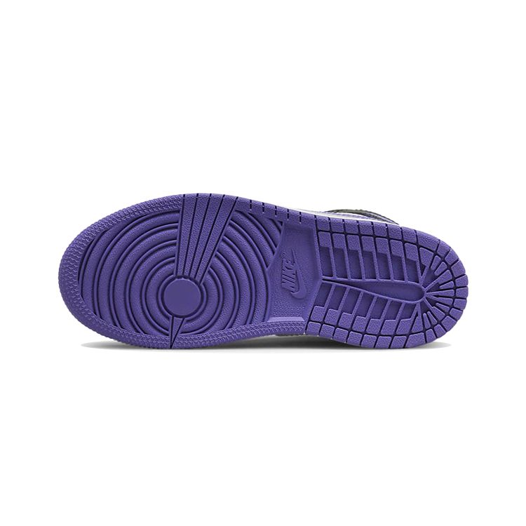 Кроссовки Air Jordan 1 PS Dark Iris Kids Черный Белый 640734-095