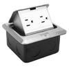 Recessed Desktop Outlet Box Socket Connection Power Strip 15A Fast Charging for Office Table Floor