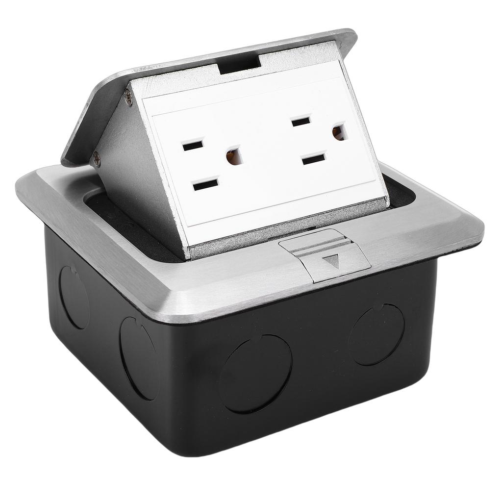 Recessed Desktop Outlet Box Socket Connection Power Strip 15A Fast Charging for Office Table Floor