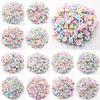 50Pcs 6mm 26 Letter Acrylic Loose Beads DIY for Necklace Bracelet Pendant Jewelry Making