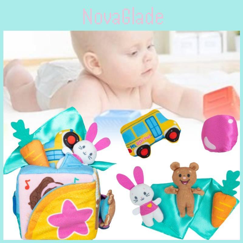 Charming Ms. Rachel Surprise Learning Box Plush Rabbit Toy With Cozy Materials
