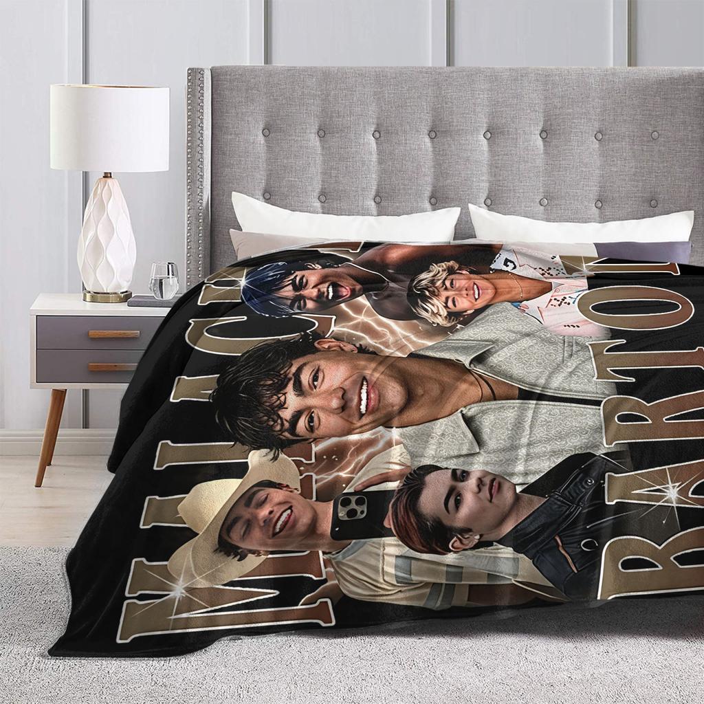 Malachi Barton Fleece Throw Blankets Blanket for Home Travel Warm Quilt,