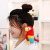 1Pc 12Cm Cute Plush Parrot Toys With Adsorbable Magnet Lifelike Parrot Dolls Funny Birthday Party Decoration Gift