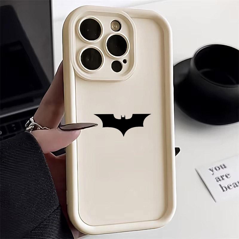 B-Bats-Man S-Supermans Symbol Phone Case For iPhone 17E 11 12 13 14 15 16 17 Pro Max Fundas 17 Air Plus 16e Mini Silicone Cover