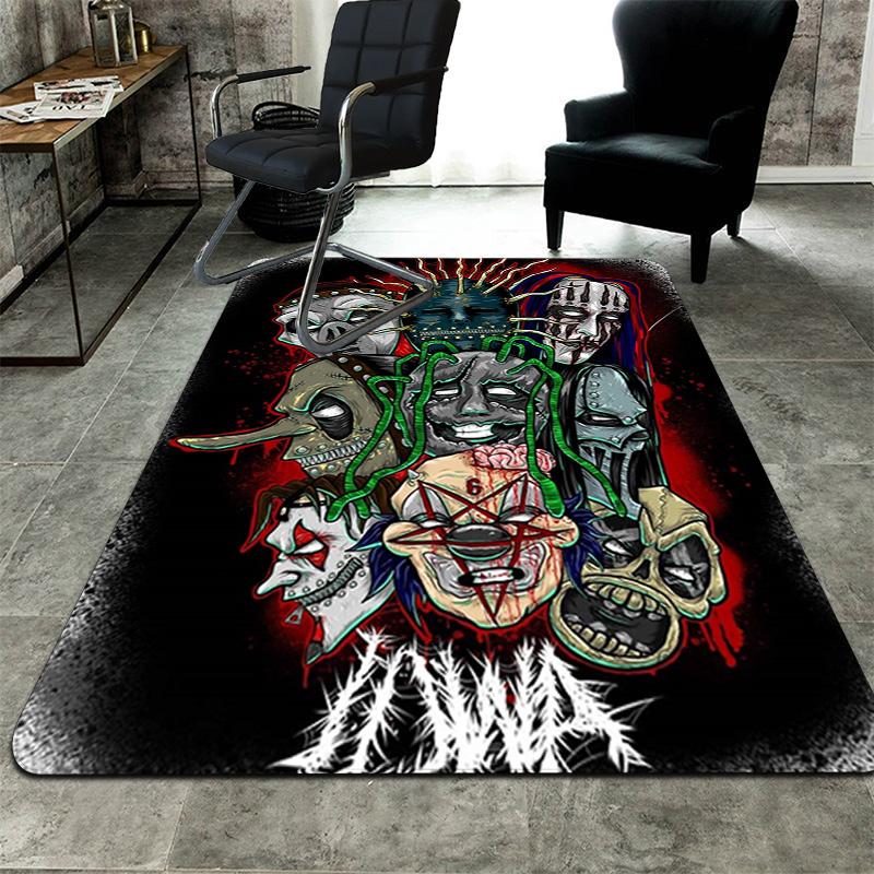 Slipknot Horror Mask Rug Floor Mat for Living Room or Bedroom Soft and Comfortable Carpet a Gift for Birthday and Holiday.MFF0918383