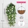 Искусственная цветочная лоза для подвешивания на стену в помещении - Зеленый декор из вьющихся растений