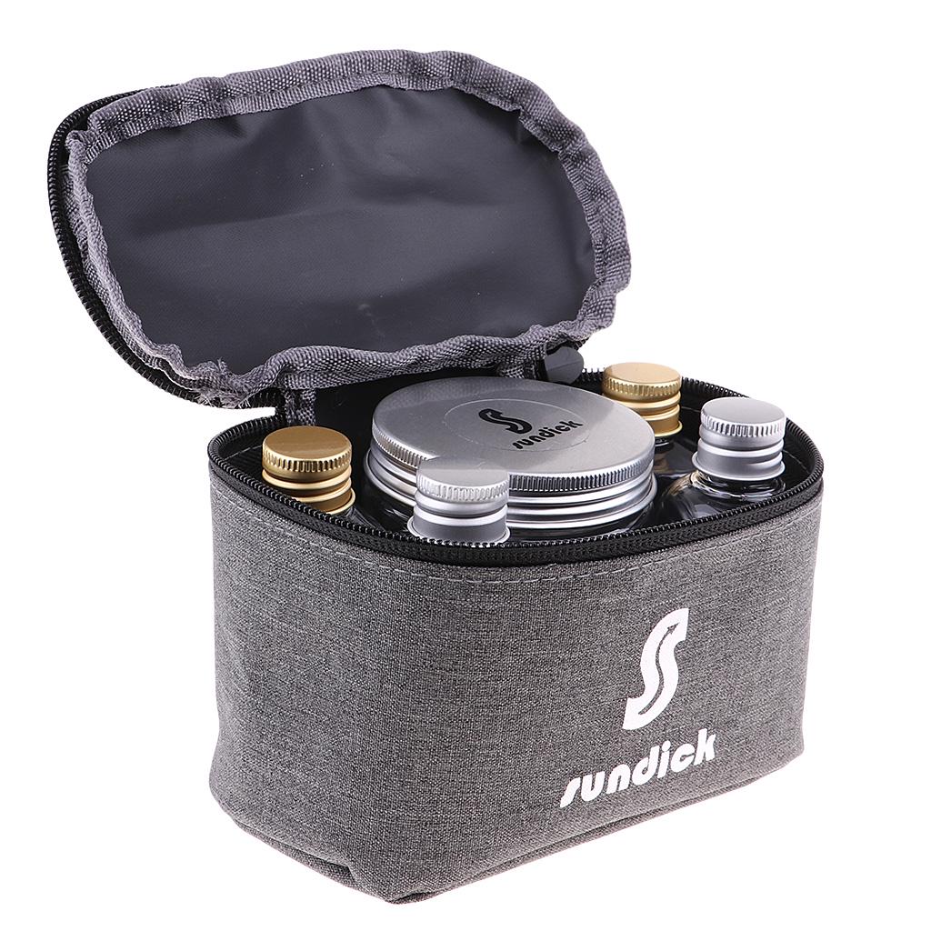 6шт барбекю баночки для специй приправа перец соль бутылка с дорожной сумкой