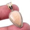 Natural Fossil Coral 925 Solid Sterling Silver TwoTone Gift Pendant 1.25" U6z70