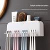 Wutuo Punch-Free Wall-Mounted Toothbrush & Cup Holder