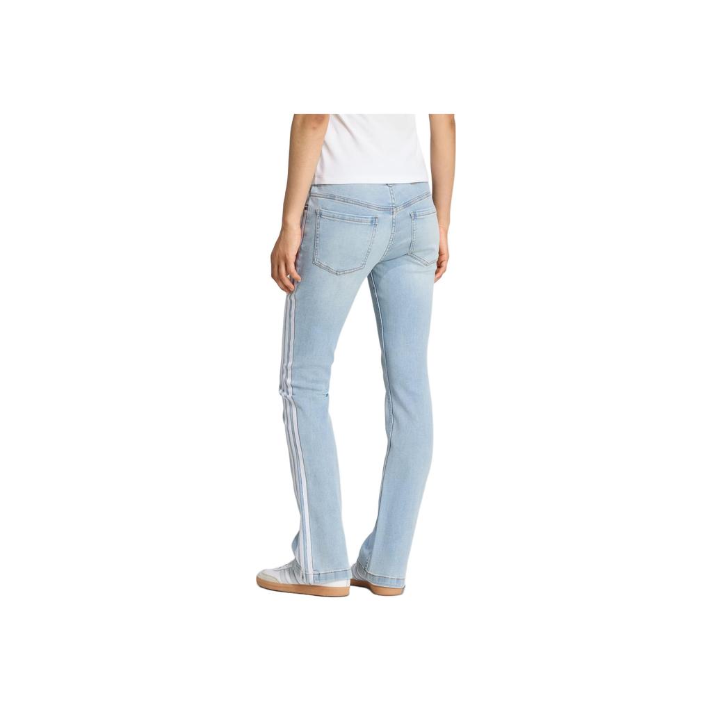 Adidas Оригинальные джоггеры Adilenium Ss25 Teamgeist Lr из денима, зауженного кроя, спортивные расклешенные джинсы, женские джоггеры KE9801