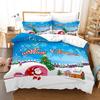 Christmas Gift 3D Digital Printing Quilt Cover Three-Piece Set