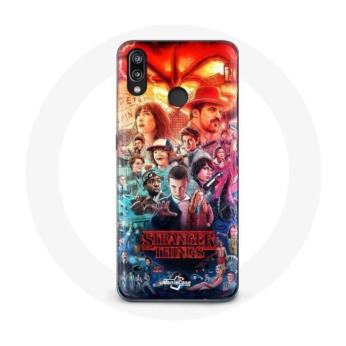 Coque pour Huawei P20 Lite Stranger Things Teaser Saison 4 Affiche Personnages Art