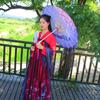 1PC with Tassel Classical Women's Umbrella for Hanfu Accessories Satin Cloth Photograph Props Fairy Ancient Parasol