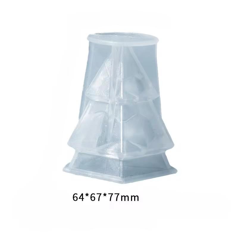 Силиконовая форма для свечей 'Рождественская елка' Рождественское украшение Снеговик Формы для поделок Сделай сам Мыло Смола Гипс Изготовление Домашний Праздничный Декор Искусство Подарки