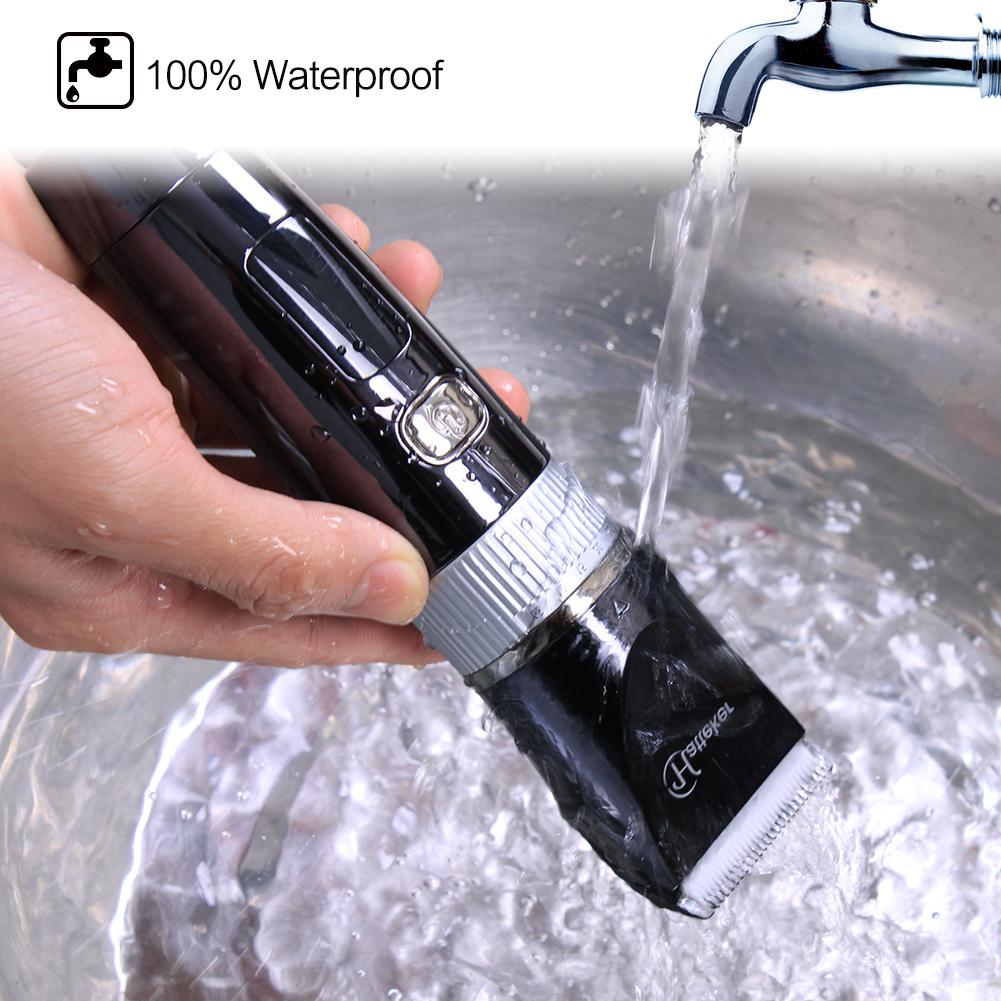 Триммер для стрижки волос с LCD-дисплеем, 6 насадок