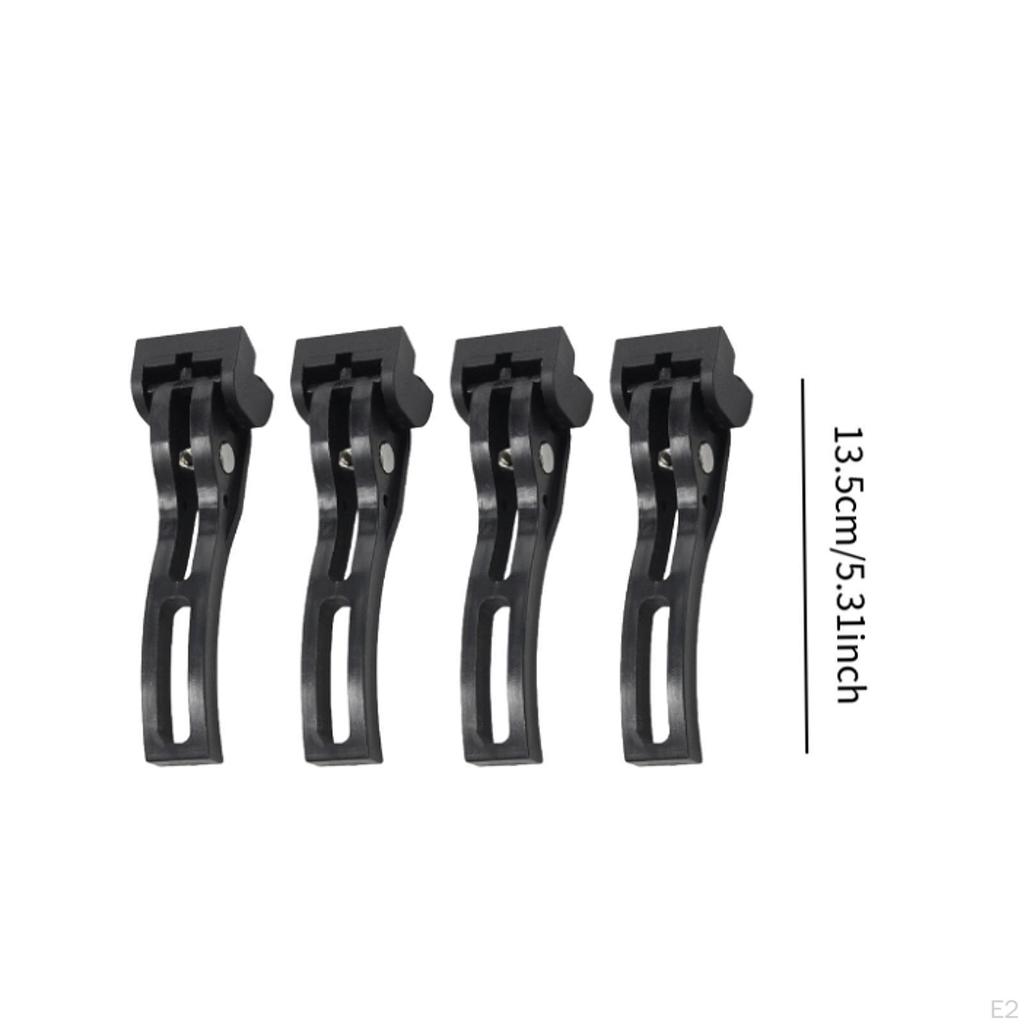 4x Rear Clamps for Hard Soft Folding Truck Bed Tonneau Cover Auto Accessories, Universal