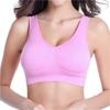 Women's Seamless Push Up Sports Bra, Wire Free, Solid Pattern