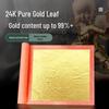 24K Gold Leaf Sheets for Decoration - 99% Pure, Ideal for Buddha Statue Gilding, Art Projects & Crafts - 10 Sheets