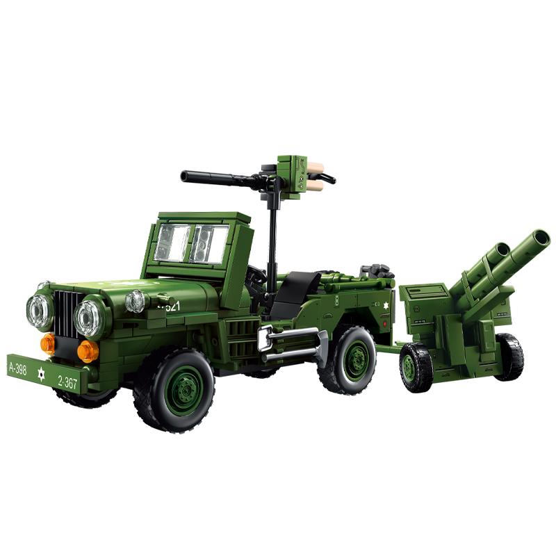 World War 2 WW2 Army Military Soldiers SWAT Halftrack Tank Destroyer Assemble Building Blocks Bricks Children's Toys Gift