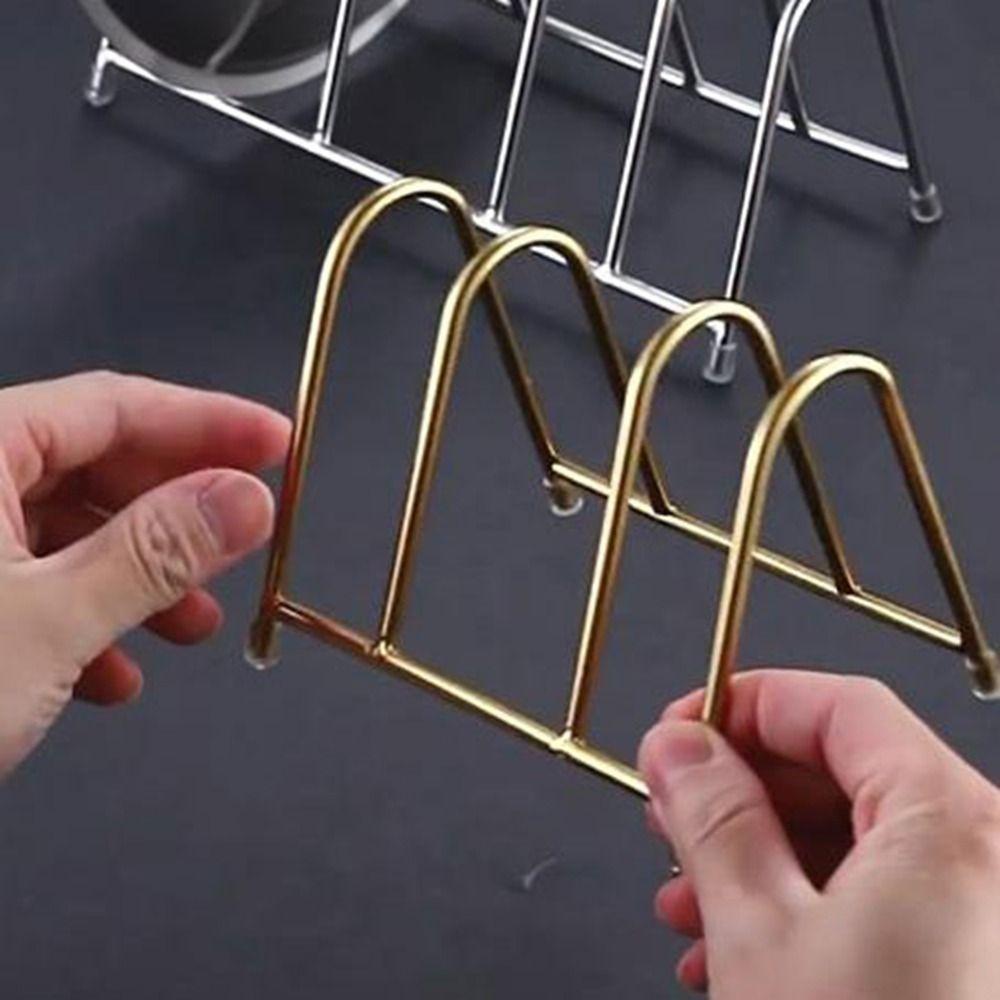 Вертикальный держатель для крышек кастрюль из нержавеющей стали, держатель для разделочной доски, стойка для хранения крышек кастрюль, столешница