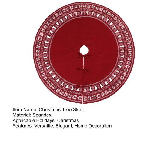 Вязаная юбка в виде рождественской елки в деревенском стиле с толстыми снежинками, юбка в виде рождественской елки, праздничный фермерский дом