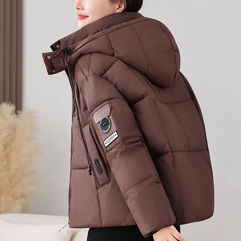 Fashion Woman Parkas Winter Short Coat Hooded Thick Warm Elegant Women's Jackets