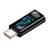 USB C адаптер разъем PD 140 Вт цифровой дисплей зарядное устройство 40 Гбит/с быстрая передача данных для планшетов смартфонов