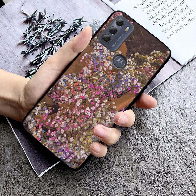 Чехол для телефона Baby Breath Flowers для Moto G84 G22 G32 G42 G52 G62 G53 G72 G60 G60S G100 G10 G20 G30 G13 G50 G 5G G Pure