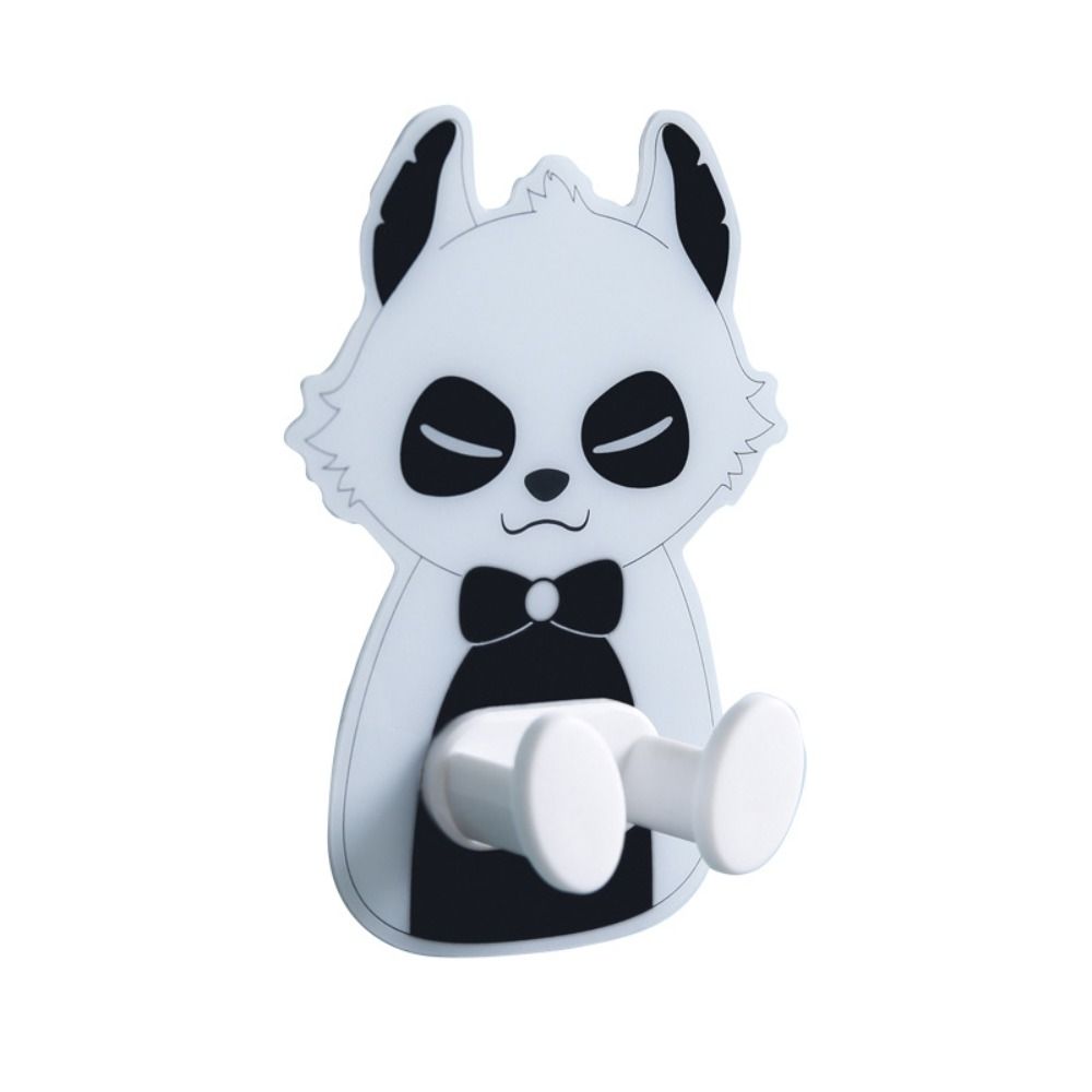 Plastic Cartoon Plug Hanger Self Adhesive Socket Storage Rack Animal Wall Plug Bathroom