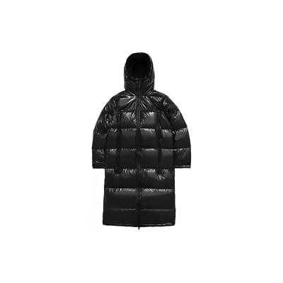 Li Ning Sports Fashion Series однотонная длинная повседневная куртка с капюшоном для мужчин, верхняя одежда, стандартный черный цвет AYMN201 -2