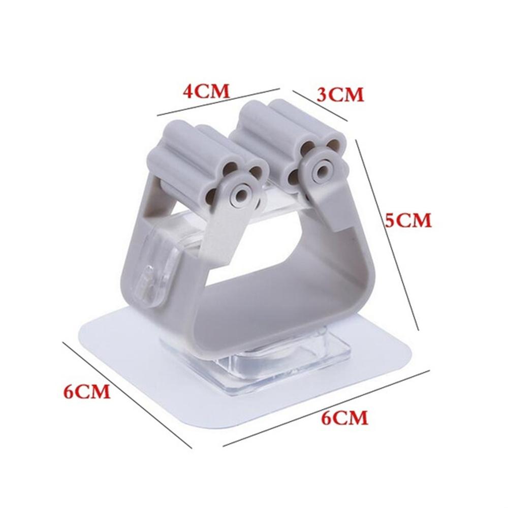 4/2PCS Держатель швабры Настенный Ванная комната Щетка Клипса Вешалка для кистей Стеллаж для хранения для кухни Ванная комната