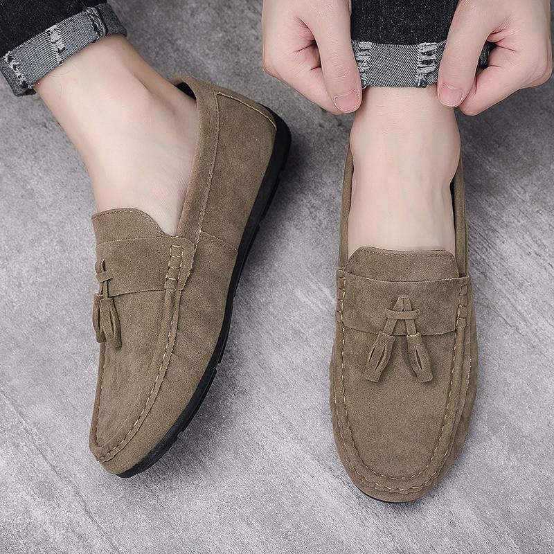 Shoes for Men 2024 New Fashion Casual Leather Shoes Outdoor Soft Sole Driving Shoe Designer Moccasins Comfortable Loafers