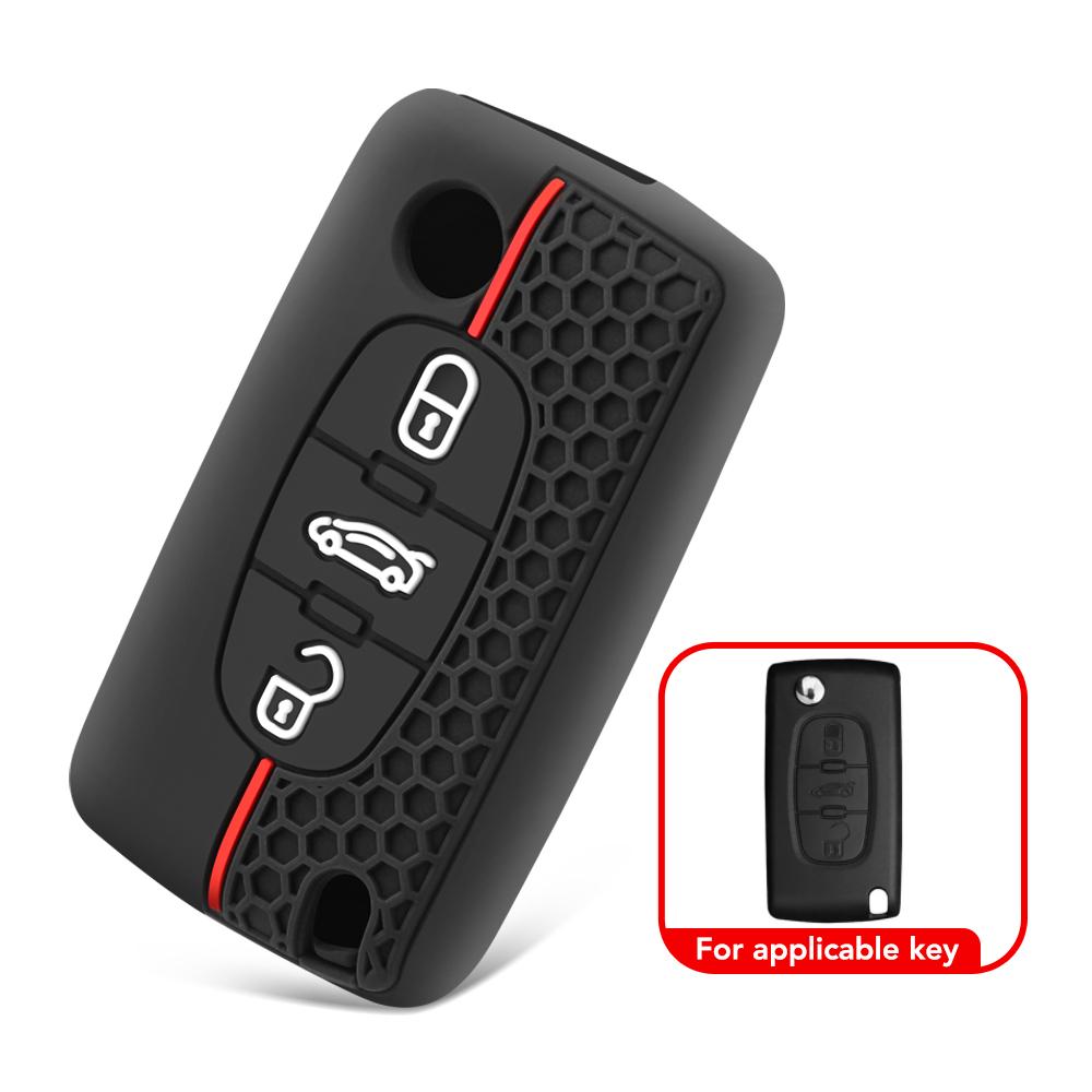 2 3-кнопочный чехол для ключа Citroen C-Crosser C3 C4 Picasso Berlingo чехол для Peugeot Partner Tepee 207 307 308 407 брелок