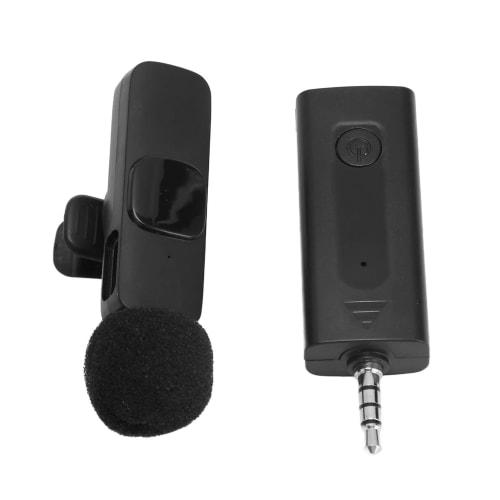 Wireless Lavalier 3.5mm Lapel Microphone with Intelligent Noise Cancellation, Professional Video Recording Lav Mic for YouTubers, Interviews, Vlogs, P