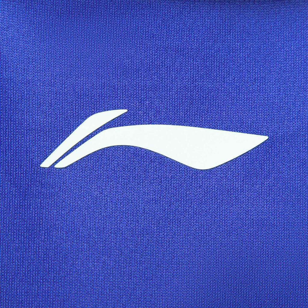 Серия для настольного тенниса Li Ning Удобная Простая Универсальная Спортивный логотип бренда Быстросохнущая футболка с коротким рукавом Унисекс Топы Мечтательно-голубой AAYV117-4