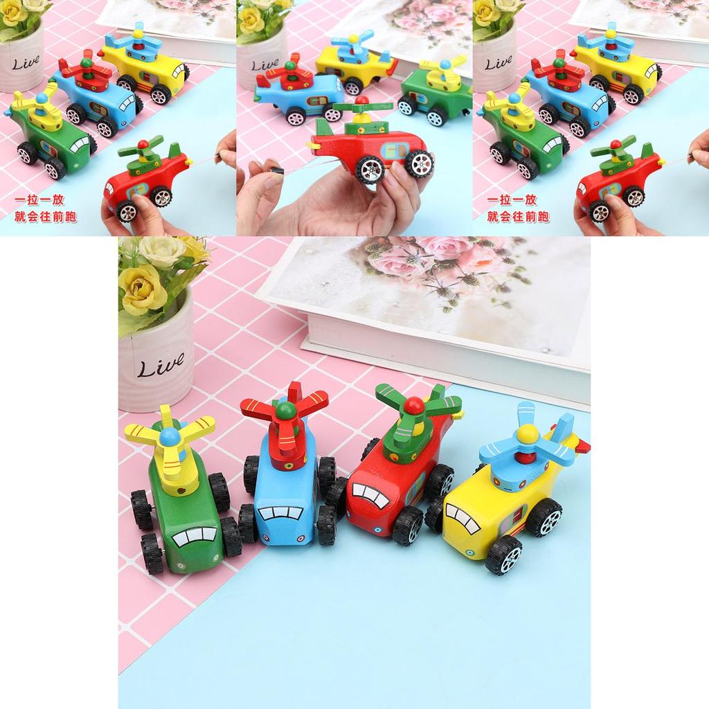 Деревянная игрушка-самолет на веревочке для развития младенцев и детей, подарок