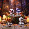 4pcs/set Pumpkin Mummy Ghost Halloween Figurines Cute Design Mini Decoration  Daily Use