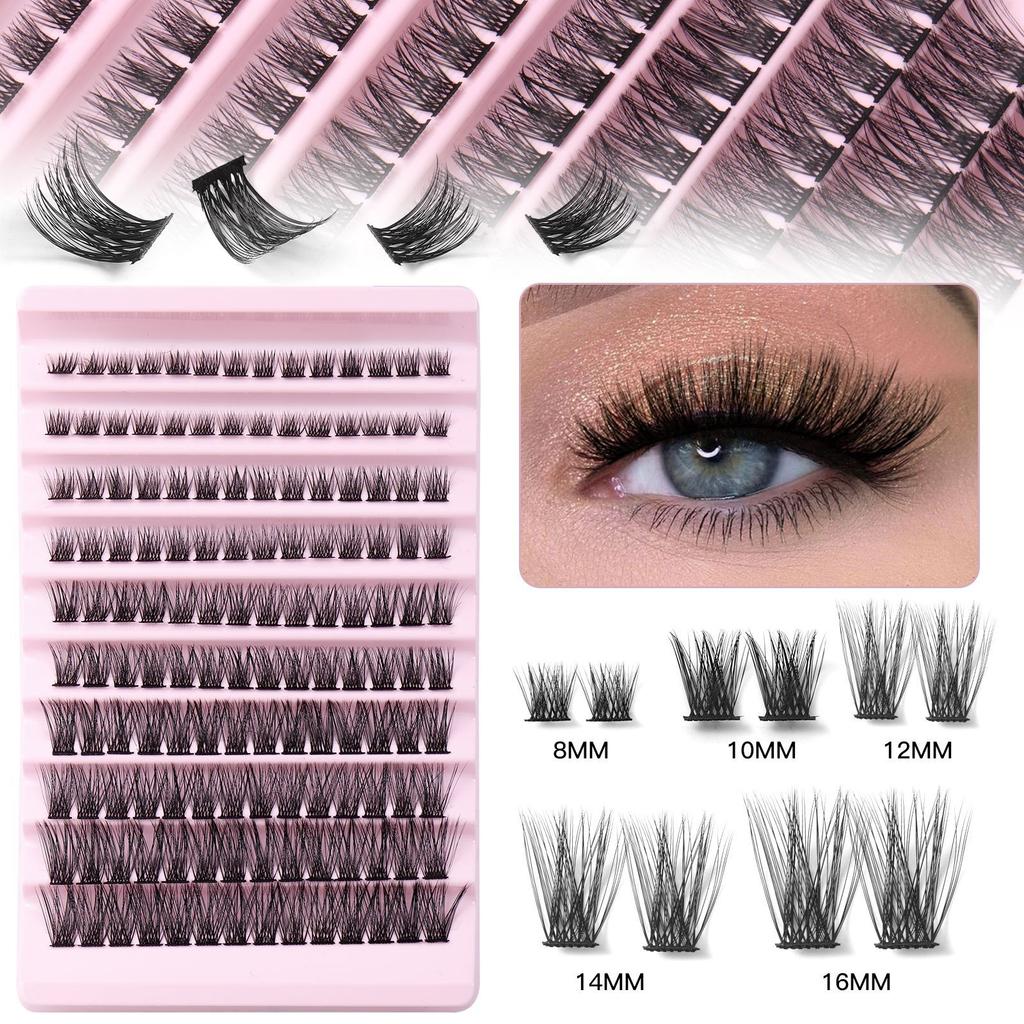 140 пучков D Song Single Tufts False Eyelashes Natural Large Capacity DIY Segmented Multi-hair Grafting Eyelashes
