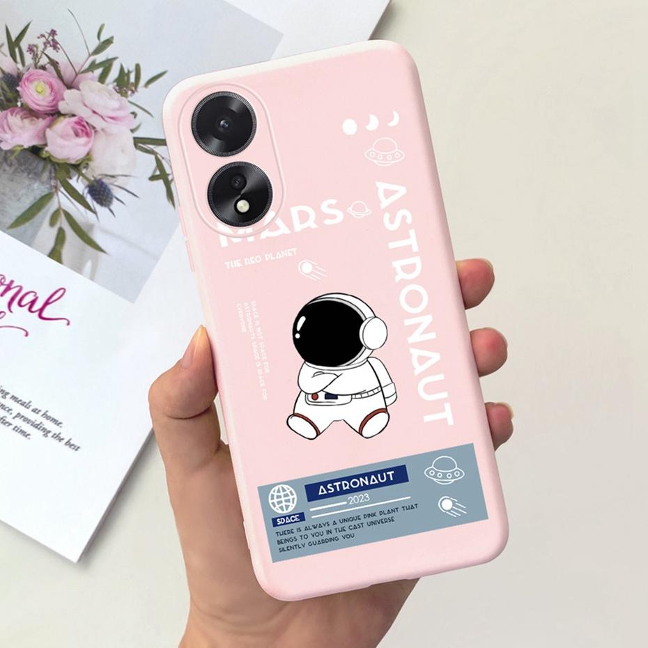 Для OPPO A18 A38 2023 Милые Животные Мультяшный Чехол для Телефона Задняя Крышка Для Oppo A38 A18 4G Мягкий Силикон ТПУ Задняя Крышка