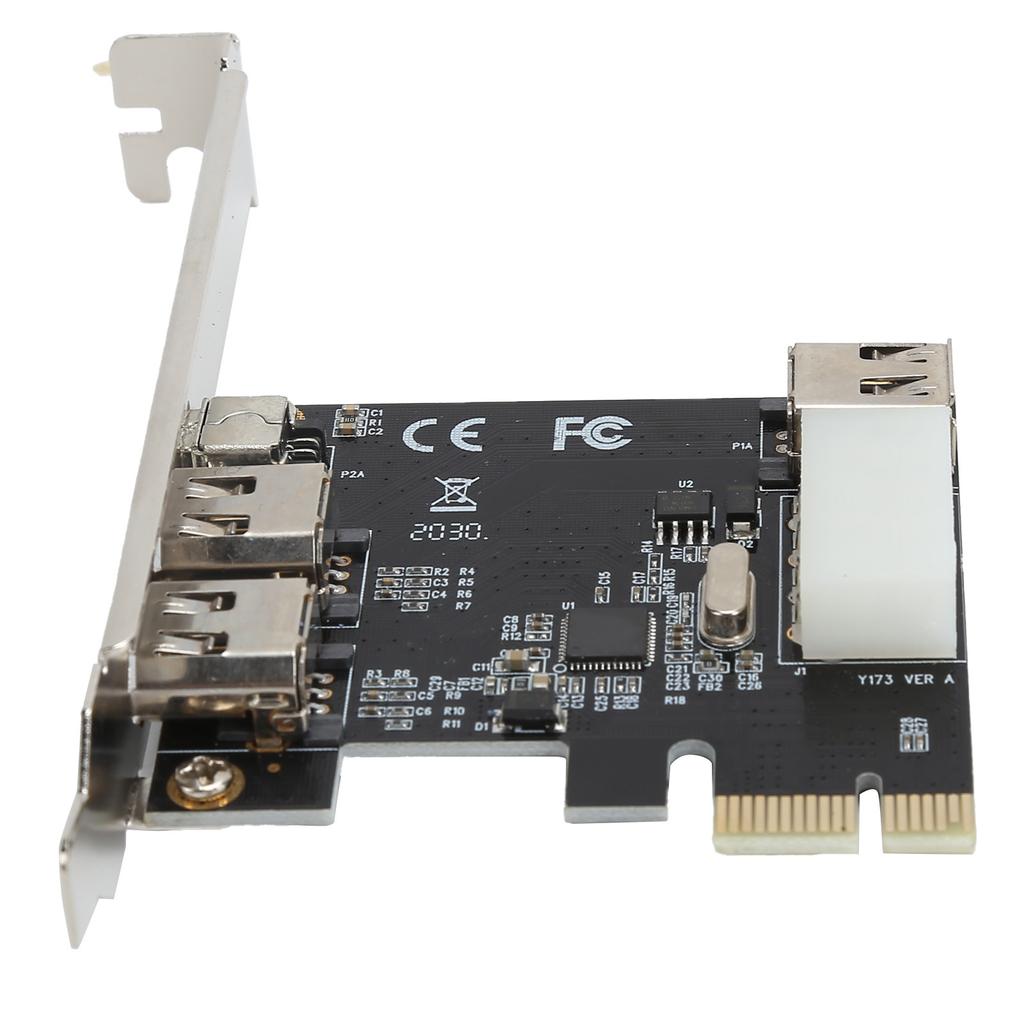 PCIE Capture Card 3 Port Expansion Card 1394 Interface Conversion HD Video Adapter Controller
