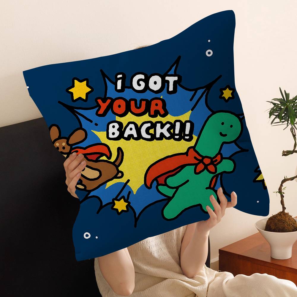 Cartoon J-Joguman Pillow Gift Home Office Decoration Bedroom Sofa Car Cushion Cover Case 45X45