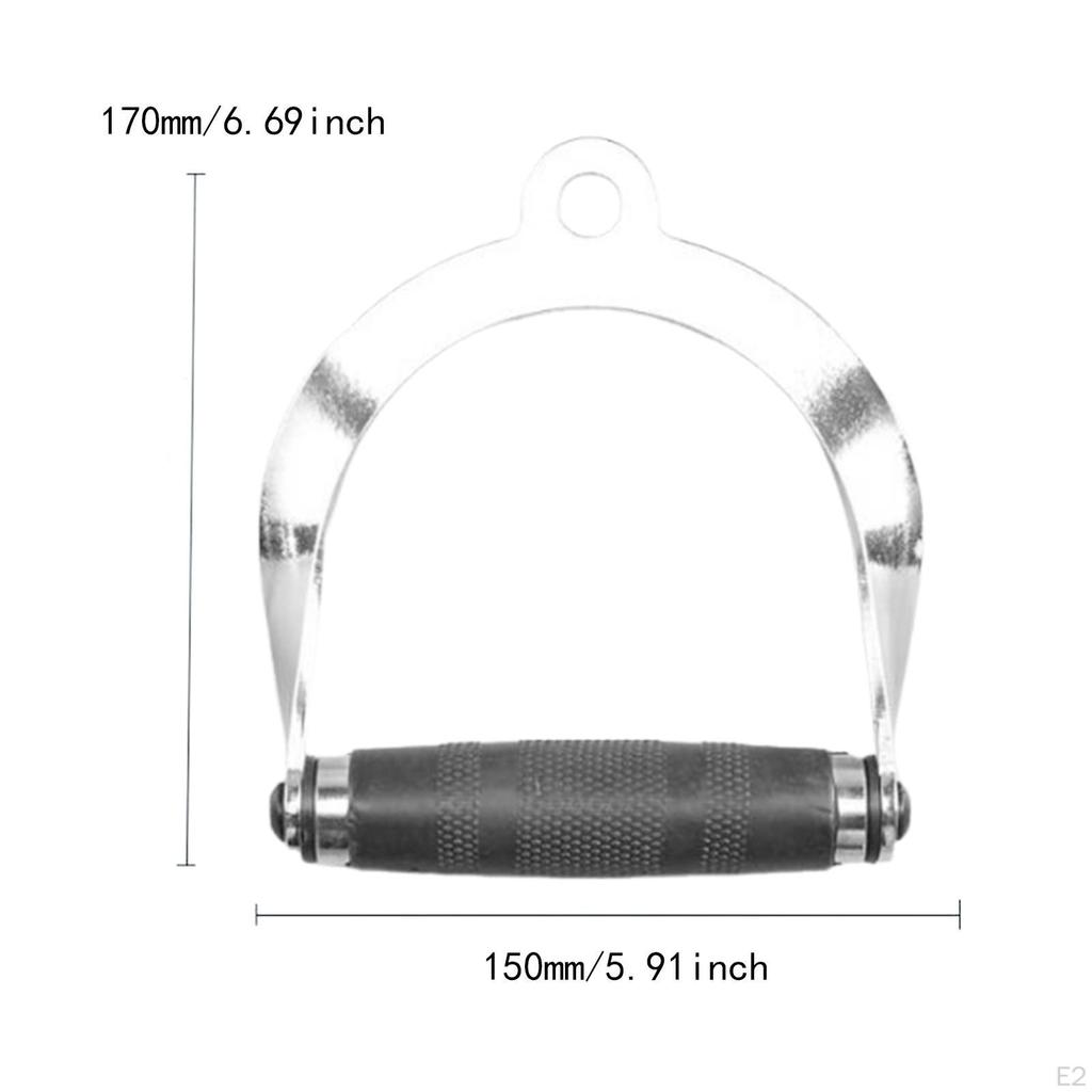 D Row Handle for Cable Machine Portable Equipment Sturdy LAT Pull Down Triceps Strength