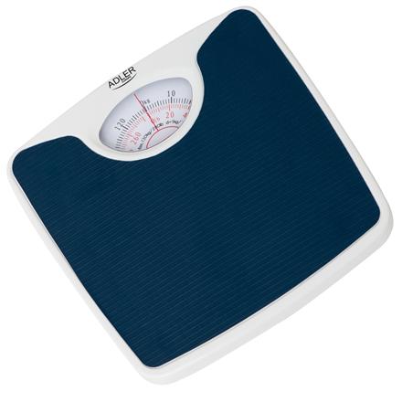 Adler | Mechanical Bathroom Scale | Ad 8151B | Maximum Weight (Capacity) 130 Kg | Accuracy 1000 G | Blue/White