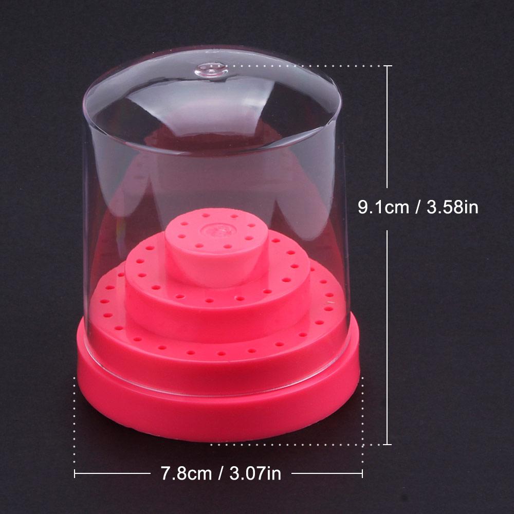 10/14/20/48 отверстий, акриловый держатель для сверл для ногтей, маникюрный фрезерный пустой ящик для хранения, подставка, резак, контейнер, аксессуары для ногтей, инструмент