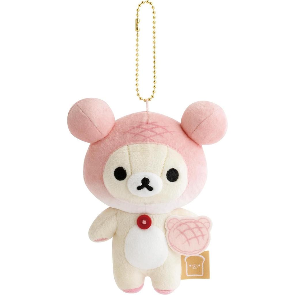 San-X Rilakkuma Anytime Bakery Goods Hanging Bread Plush Toy Korilakkuma MZ07201 H9.5W8D8.5cm