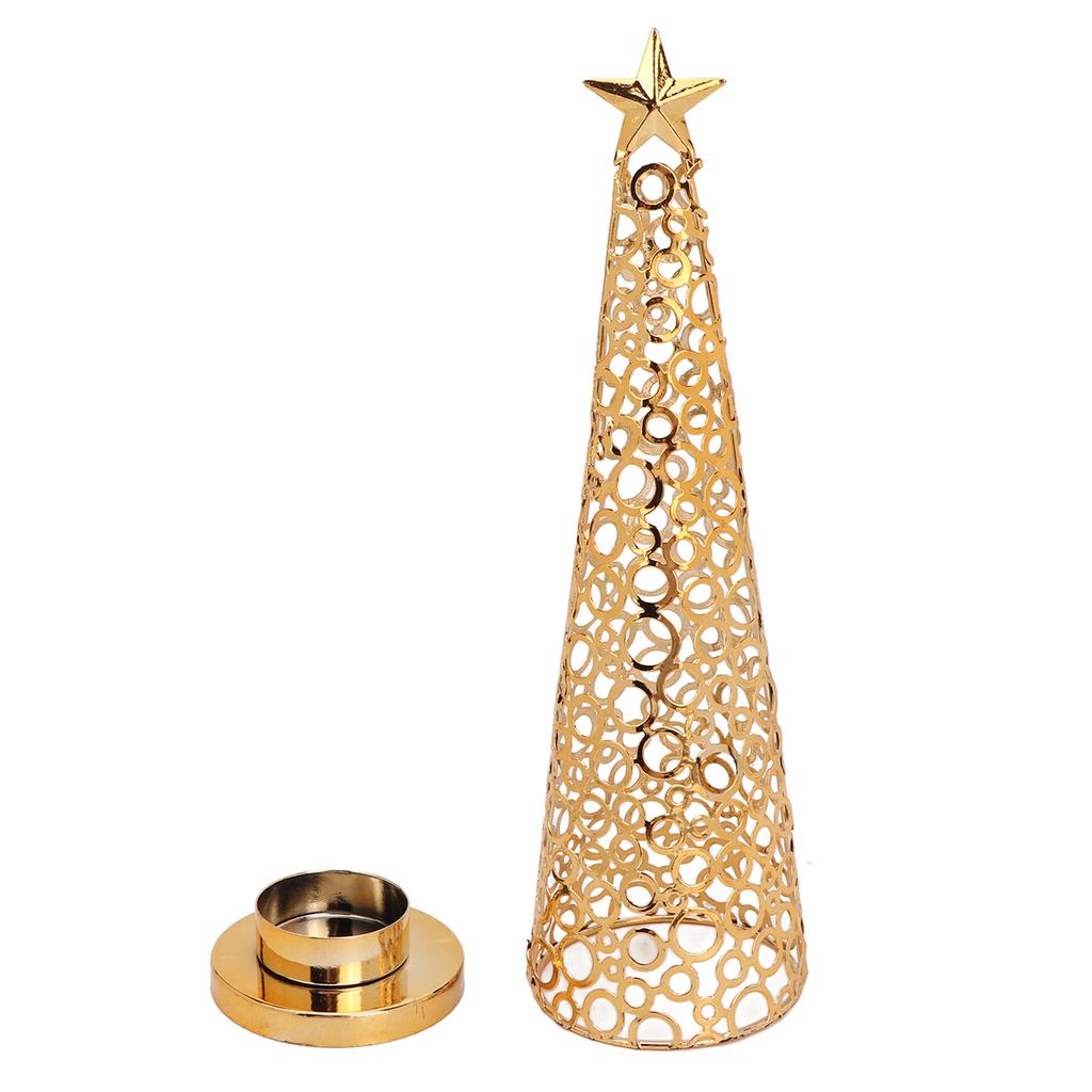 Подсвечник в форме рождественской елки, металлическая подставка для ароматических свечей, украшение для домашнего стола на праздник